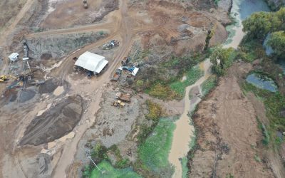 DGA Maule multa por $33 millones a empresa de áridos por graves daños al estero Panguilemo en la comuna de Talca