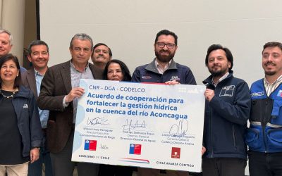 DGA, CNR y Codelco Andina firman acuerdo para fortalecer la gestión hídrica en la cuenca del río Aconcagua